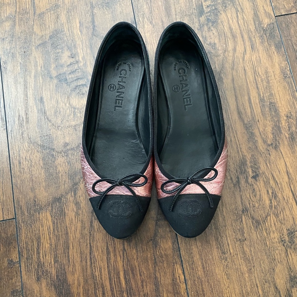 Chanel rainbow ballet flats size 38